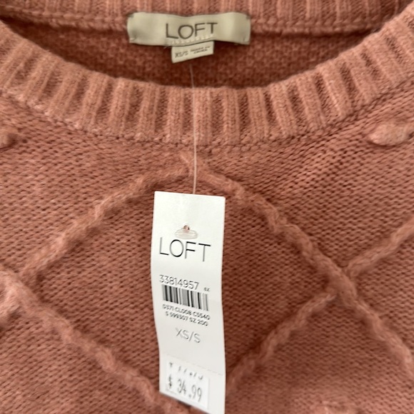 LOFT Crewneck Shawl Sweater - Picture 2 of 4